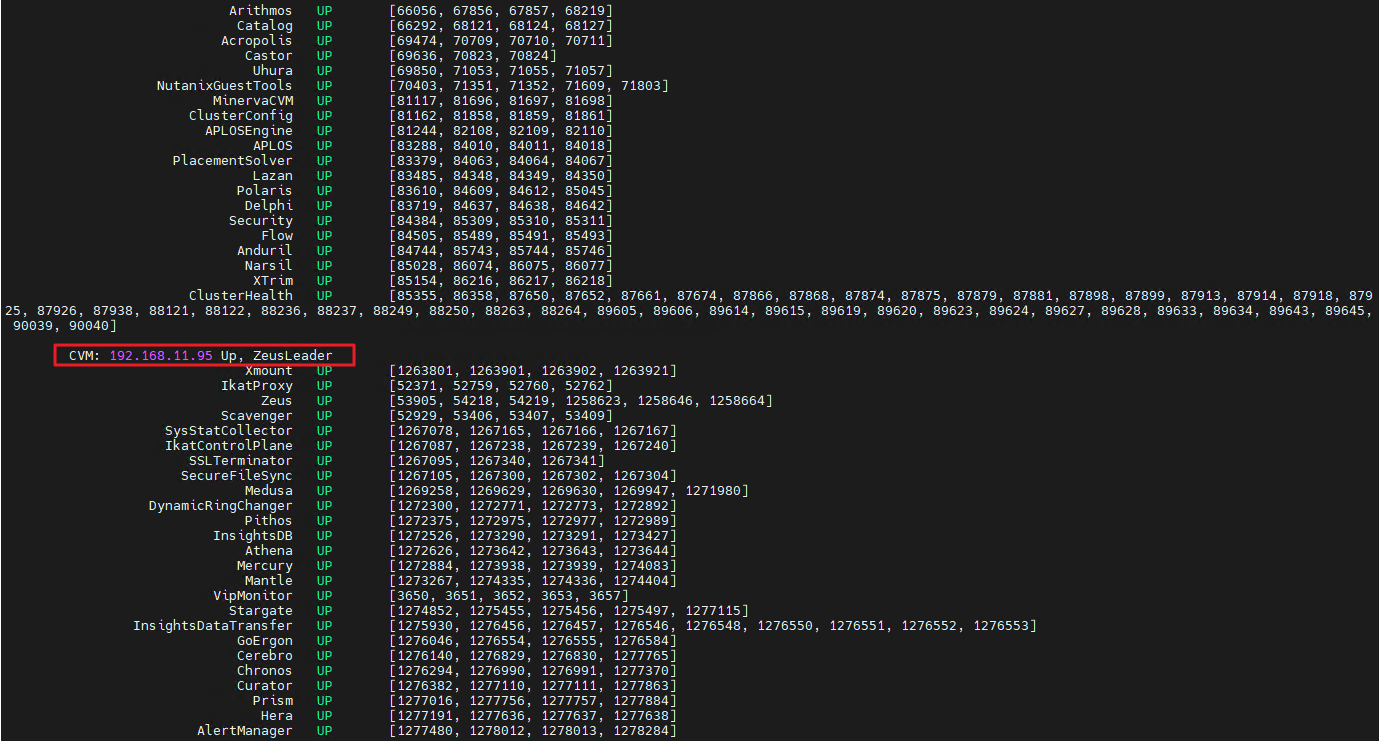 Nutanix ZeusLeader, que es?